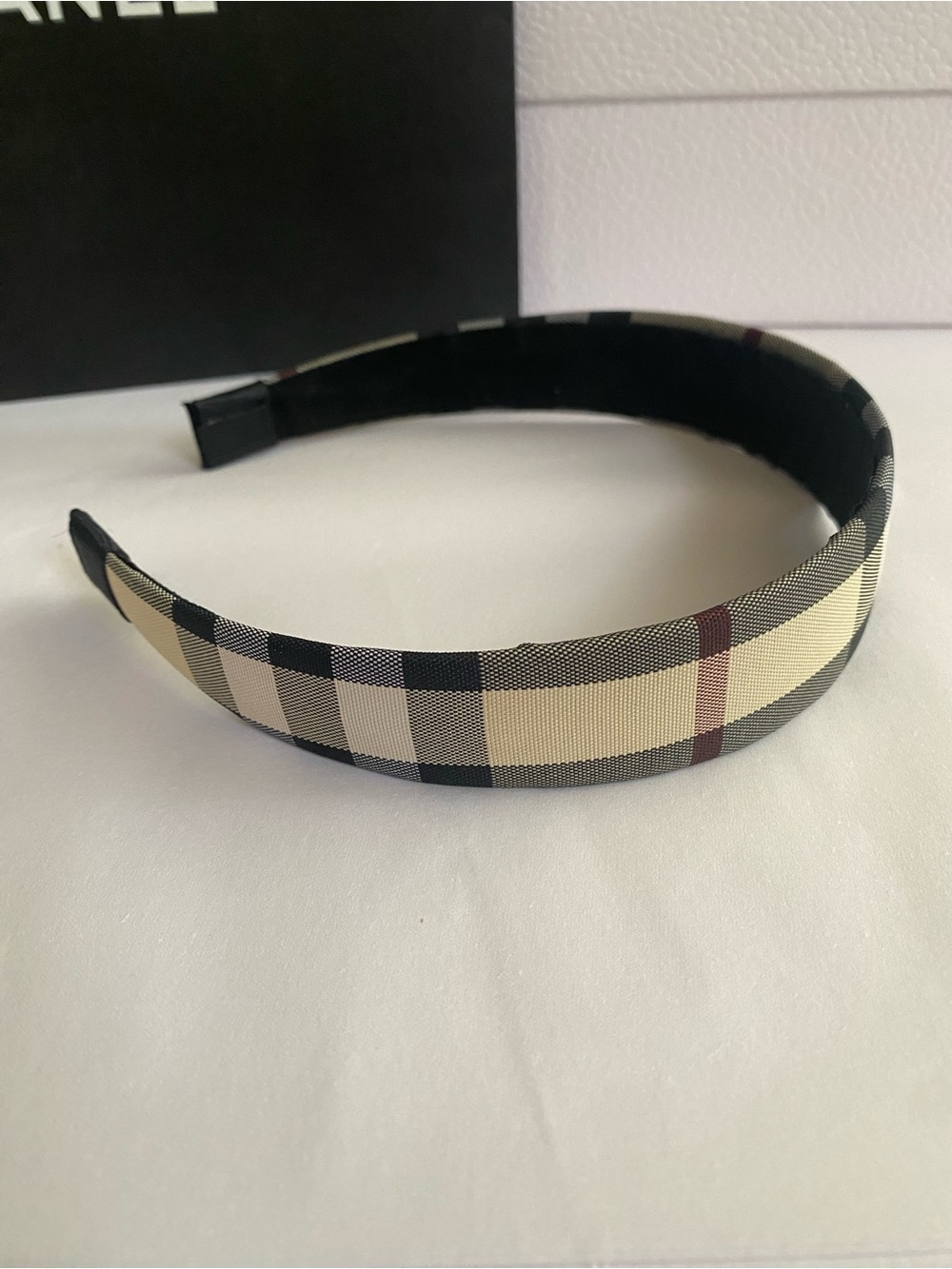 Burberry Ribbon Plaid Headband - Picture 2 of 5